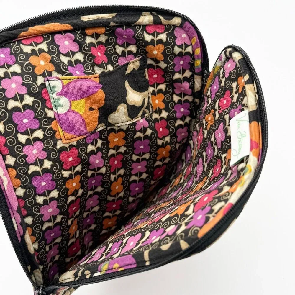 Vera Bradley Suzani Black and Tan Floral Paisley iPad Tablet Sleeve Case